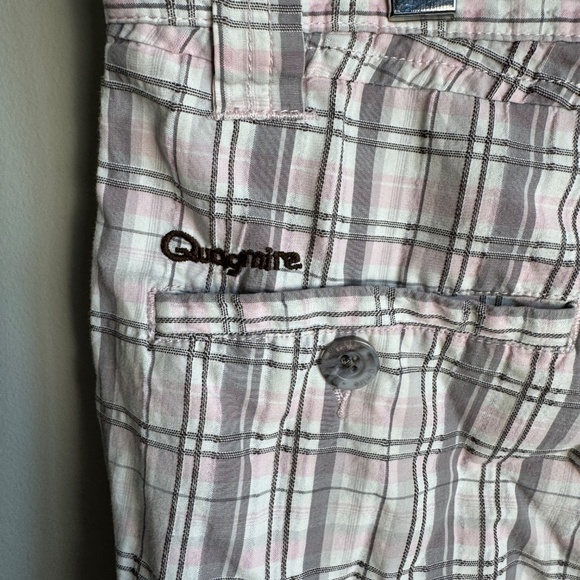 Quagmire Golf Men's Plaid Chino Golf Shorts‎ Pink/Gray 34 Preppy Country Club - Picture 6 of 16